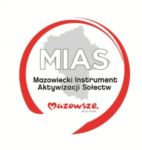 Logo z napisem MIAS Mazowiecki Instrument Aktywizacji Sołectw.