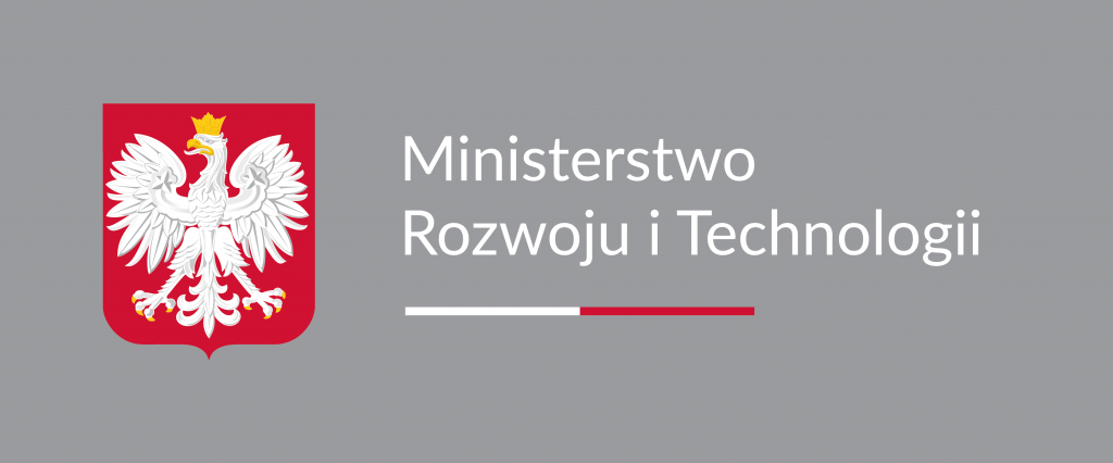 Logo Ministra Rozwoju i Technologii , godło i napis