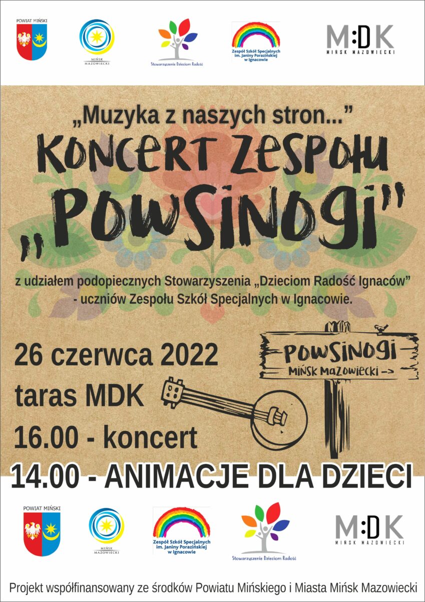Plakat Muzyka z naszych stron 2022