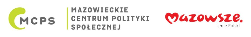 logotyp Mazowsze i Mazowieckie Centrum Polityki Społecznej.