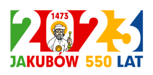 Logo z tekstem 2023 Jakubów 550 lat