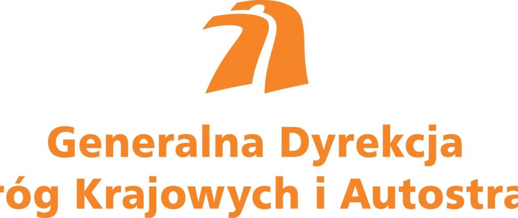 pomarańczowe logo Generalnej Dyrekcji Dróg Krajowych i Autostrad