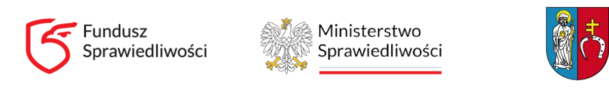 logo Funduszu Sprawiedliwości Ministrestwa Sprawiedliwości oraz Herb Jakubowa