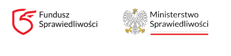 logo funduszu sprawiedliwości i Ministerstwa Sprawiedliwości