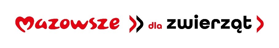 Na obrazku jest logo, które zawiera tekst „racowice dla zwierząt”. Logo zawiera kolory czerwony i czarny, a napis został wykonany w stylizowanym czcionką.